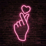 Love Is In Your Hands Neon Sign
