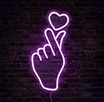 Love Is In Your Hands Neon Sign