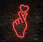 Love Is In Your Hands Neon Sign